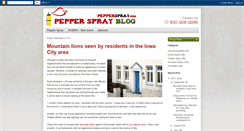 Desktop Screenshot of blog.pepperspray.com