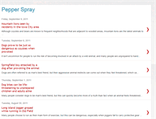 Tablet Screenshot of blog.pepperspray.com