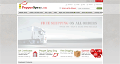 Desktop Screenshot of pepperspray.com